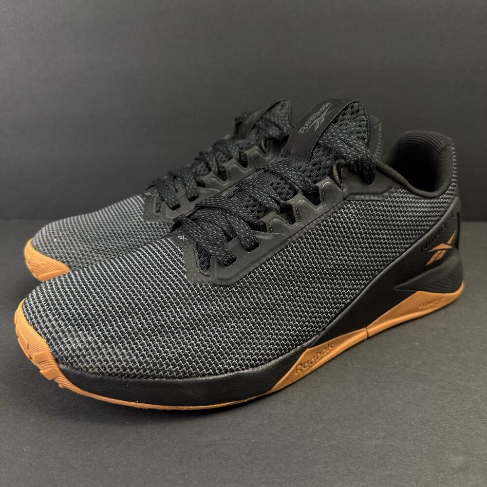 Reebok Nano X1 Men’s 10 Grit Black Sepia Training Shoes Sneakers